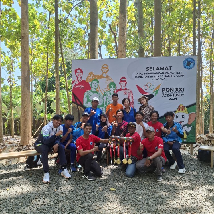 Tukik Anyer Surf & Sailing Borong Medali di POΝ ΧΧΙ 2024