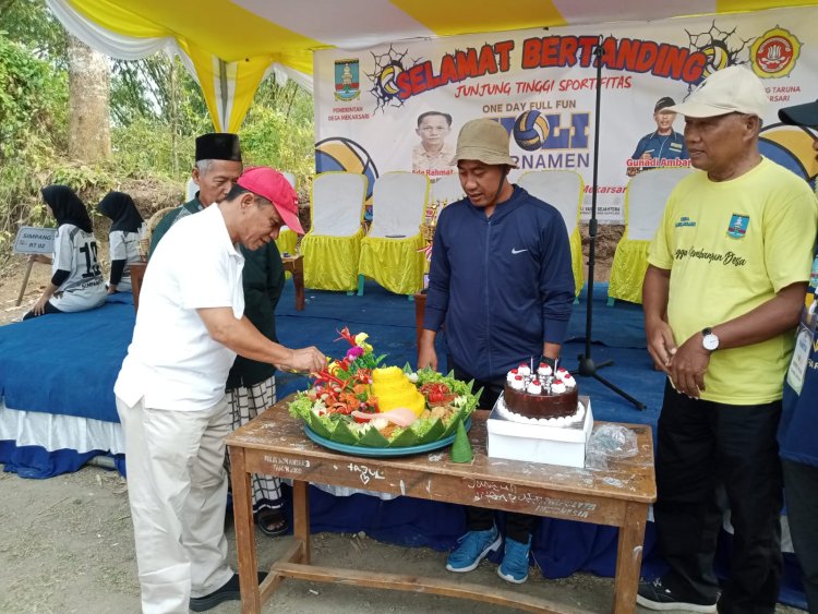 One Day Tournament Volley Ball Putra Dan Putri dalam Rangka HUT Desa Mekarsari Kecamatan Anyar