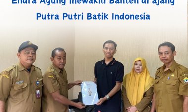Pemuda asal kota serang siap mewakili Banten di Ajang Putra Putri Batik Indonesia 2024