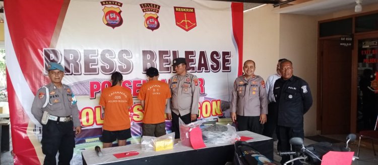 Polsek Anyar berhasil Amankan Pasangan suami istri yang mencuri Uang dan Handphone