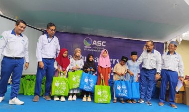 Asahimas Chemical Gelar Santunan Anak Yatim Dan Buka Bersama Dengan Tokoh Masyarakat Gunung Sugih Dan Anyar