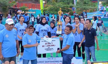Meriahkan HUT Yang Ke 36 PT Asahimas Chemical Gelar One Day Open Tournament Volley Ball Putri