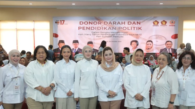 Peringati HUT KE 17 PIRA dan Hari Sumpah Pemuda, Markas Partai Gerindra Gelar Pendidikan Politik dan Donor Darah