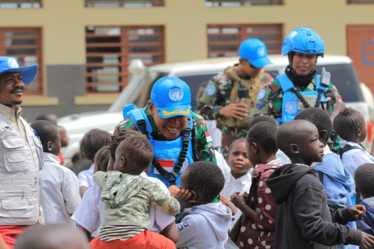 Ditugaskan Presiden Prabowo ke Afrika, Satgas TNI Bangun Generasi Sehat di Kongo