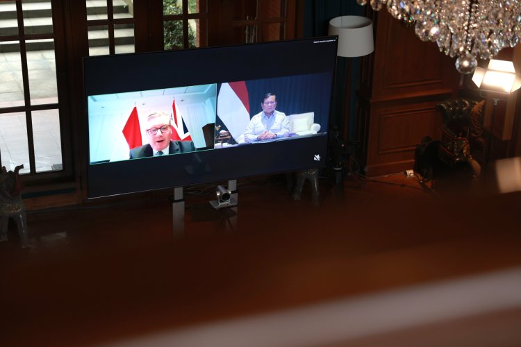 Prabowo dan PM Inggris Temu Virtual, Bahas Kemitraan Maritim, Pendidikan hingga Isu Global