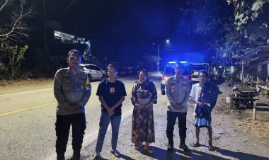 Polsek Cinangka Gelar KRYD, Bubarkan Aksi Balap Liar Remaja di Jalur Anyer–Carita