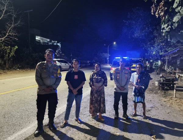 Polsek Cinangka Gelar KRYD, Bubarkan Aksi Balap Liar Remaja di Jalur Anyer–Carita